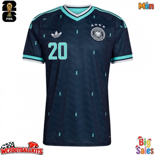 Germany Serge Gnabry #20 Replica Away Stadium Shirt World Cup 2026 Short Sleeve